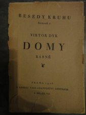 kniha Domy básně : 1919-1924, Literární odbor Umělecké Besedy 1926