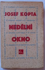 kniha Nedělní okno feuilletony a drobné prósy 1929-1930, Čin 1931