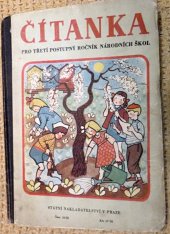kniha Čítanka pro 3. postupný ročník národních škol, Státní nakladatelství 1950