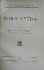 kniha Index a věda, Politické družstvo tiskové 1910