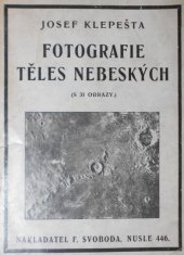 kniha Fotografie těles nebeských, F. Svoboda 1923