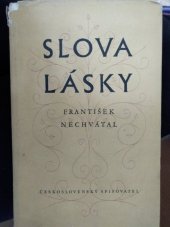 kniha Slova lásky, Československý spisovatel 1953