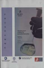 kniha Chemistry and IP - a liaison for successful innovation workshop : programme : 3 May 2011, Institute of Macromolecular Chemistry AS CR 2011