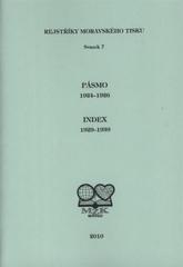 kniha Pásmo 1924-1926 Index 1929-1939, Moravská zemská knihovna 2010