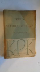 kniha Sjezd národní kultury 1948 sbírka dokumentů, Orbis 1948