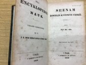 kniha Seznam rostlin květeny české, České museum 1852