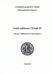 kniha Česká vzdělanost v Evropě III., Univerzita Karlova, Pedagogická fakulta 2012
