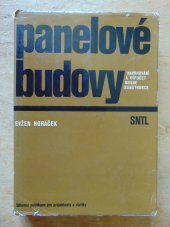 kniha Panelové budovy, SNTL 1977