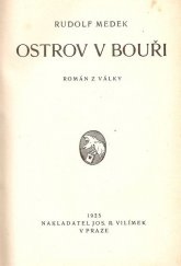 kniha Ostrov v bouři román z války, Jos. R. Vilímek 1925