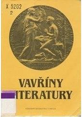 kniha Vavříny literatury, Národní knihovna v Praze - středisko výzkumu a rozvoje knihovnictví 1990