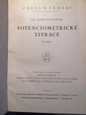 kniha Potenciometrické titrace, Jednota českých matematiků a fysiků 1941