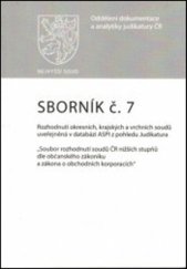 kniha Sborník č. 7 Rozhodnutí okresních, krajských a vrchních soudů uveřejněná v databázi ASPI z pohledu Judikatura, Wolters Kluwer 2025