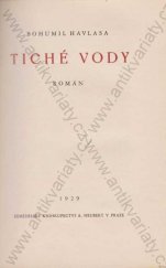 kniha Tiché vody Román, Alois Neubert 1929