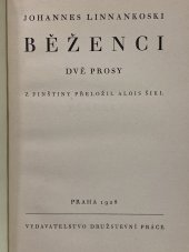 kniha Běženci 2 prosy, Družstevní práce 1928