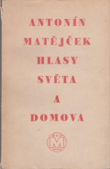 kniha Hlasy světa a domova, Spolek výtvarných umělců Mánes 1931