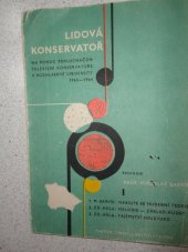 kniha Lidová konservatoř 2. sv. Na pomoc posluchačům televizní konservatoře 1963-1964., Panton 1964