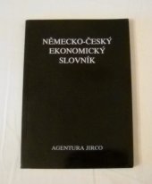kniha Německo-český ekonomický slovník, Jirco 1992
