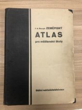 kniha Zeměpisný atlas pro měšťanské školy, Státní nakladatelství 1934
