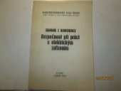 kniha Sborník z konference Bezpečnost při práci s elektrickým zařízením, Elektrotechnický svaz český 1970