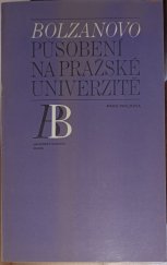 kniha Bolzanovo působení na pražské univerzitě, Univerzita Karlova 1985
