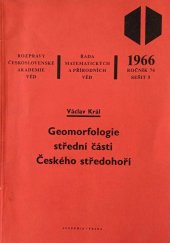 kniha Geomorfologie střední části Českého středohoří, Academia 1966