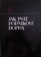 kniha Jak psát podnikové dopisy, SPN 1968