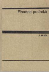 kniha Finance podniků Vysokošk. učebnice, SNTL 1974