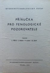kniha Příručka pro fenologické pozorovatele, Hydrometeorologický ústav 1956