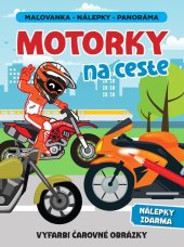 kniha Motorky na ceste panoráma Vyfarbi čarovné obrázky, Foni book 2025