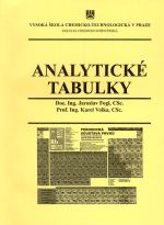 kniha Analytické tabulky, Vysoká škola chemicko-technologická, chemicko-inženýrská fakulta 2000