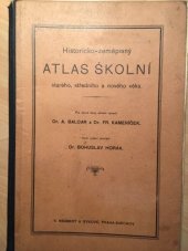 kniha Historicko-zeměpisný atlas školní starého, středního a nového věku, Neubert a synové 1921