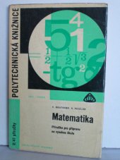 kniha Matematika Příručka pro přípravu na vysokou školu, SNTL 1970