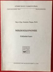 kniha Mikroekonomie základní kurs, Akademické nakladatelství CERM 2006