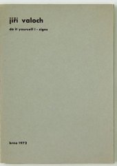kniha Do it yourself I - signs, Brno 1972