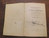 kniha Dobrodružství Toma Sawyera, J.Otto 1900