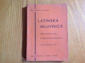 kniha Latinská mluvnice pro školy střední, I.L. Kober 1946