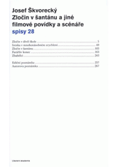 kniha Zločin v šantánu a jiné filmové povídky a scénáře, Literární akademie (Soukromá vysoká škola Josefa Škvoreckého) 2007