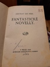 kniha Fantastické novelly, Alois Neubert 1919