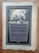 kniha Moudrost otcovská, Občanská tiskárna 1921