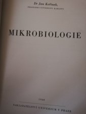 kniha Mikrobiologie, Universum 1948