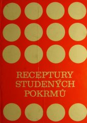 kniha Receptury studených pokrmů, Merkur 1976