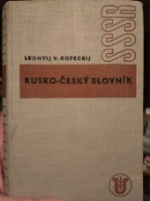 kniha Rusko-český slovník, Česká grafická Unie 1937