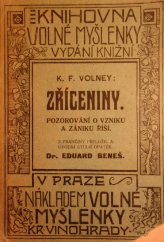 kniha Zříceniny, Volná myšlenka 1909