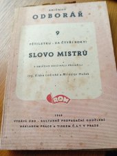 kniha Slovo mistrů Pětiletku za 4 roky, Práce 1949