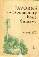 kniha Javorná, zapomenutý kout Šumavy. 1., - Příroda a skláři, TEPS místního hospodářství 1983
