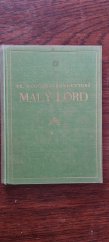 kniha Malý lord 4. vydání, Vilímek 1930