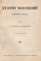 kniha Stavby novodobé moderní fasády, I.L. Kober 1920