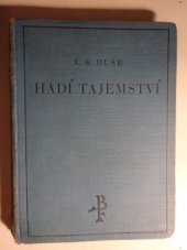 kniha Hadí tajemství román, Fr. Borový 1927
