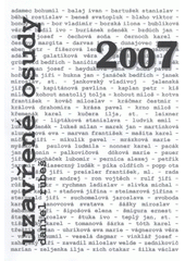 kniha Uzavřené osudy 2007 --česko-slovenského divadla, filmu, hudby, rozhlasu, televize, tisku, Soukromý archiv česko-slovenské kultury 2007