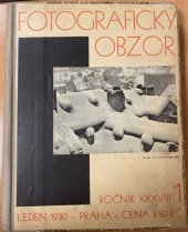kniha Fotografický obzor - ročník XXXVIII. - 1. 1930